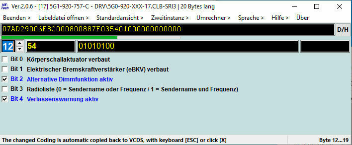 Anleitung: Lane Assist/Spurhalteassistent codieren
