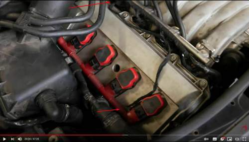 So lag das Kabel original angeschlossen