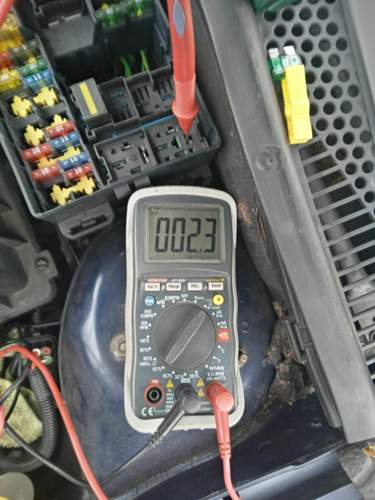 Messung 2 / K 46 ( schwarz ) Minuspol