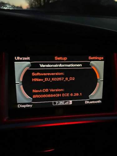 Aktueller Softwarstand