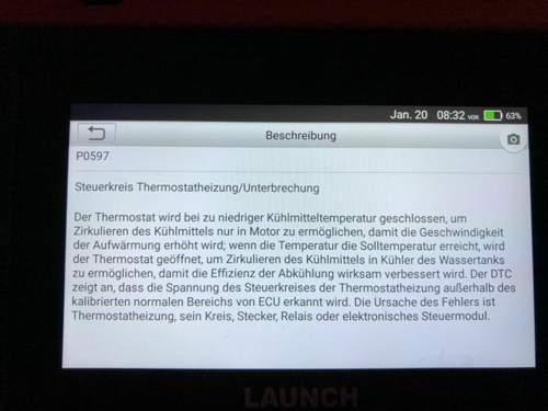 Thermostatheizungsstörung