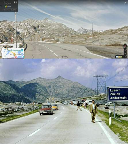 Gotthardpass alt neu