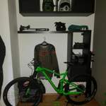 Fahrradwand in der Wohnung