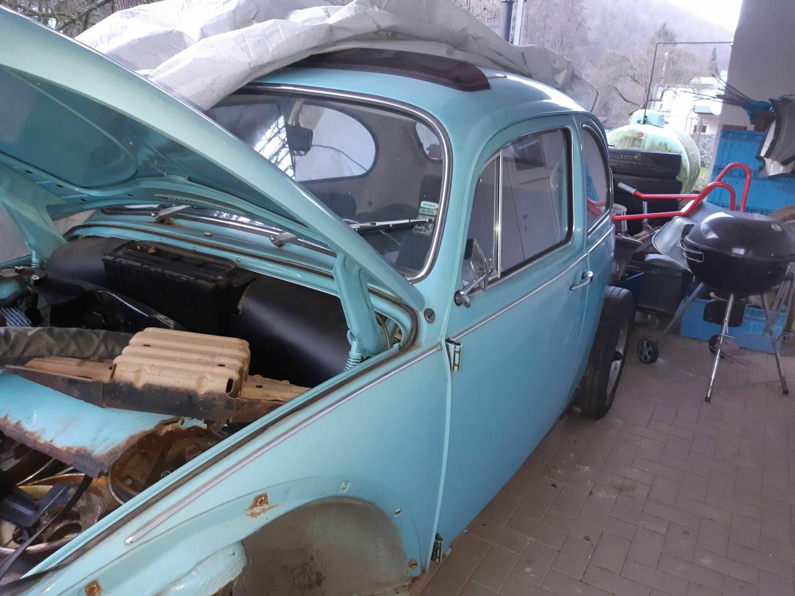 Typ 1 Motor Hochwasserschaden Werkstatt