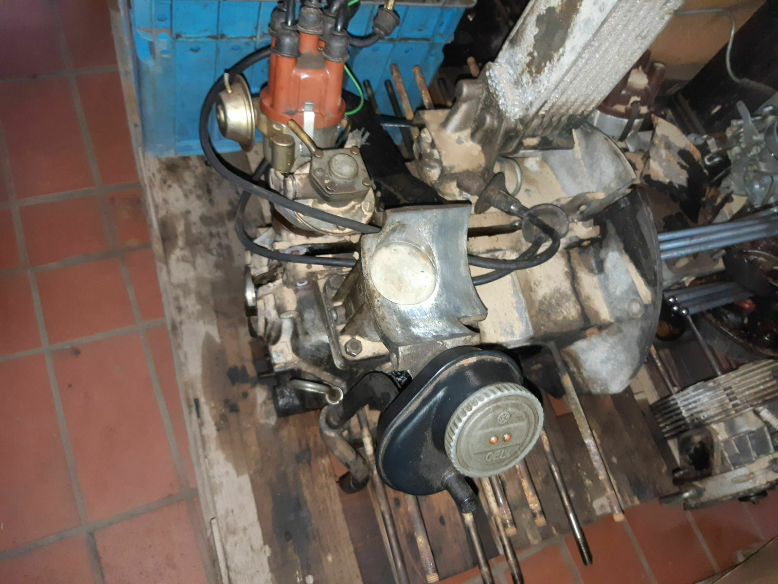 Typ 1 Motor Hochwasserschaden Werkstatt