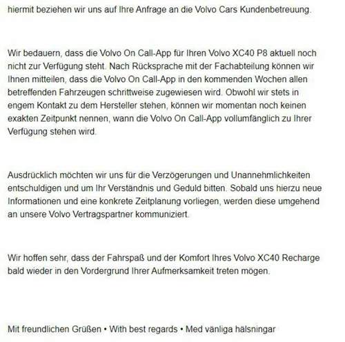 Supportantwort OnCall App P8