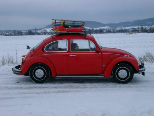 3 Schlitten transportiert