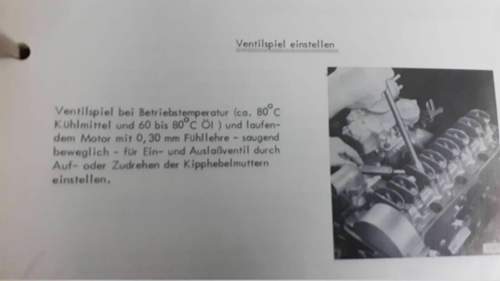 Ventil einstellen Opel Siebzigerjahre