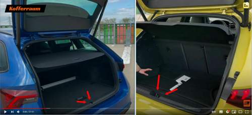 Vergleich Kofferraum Octavia RS zu S3