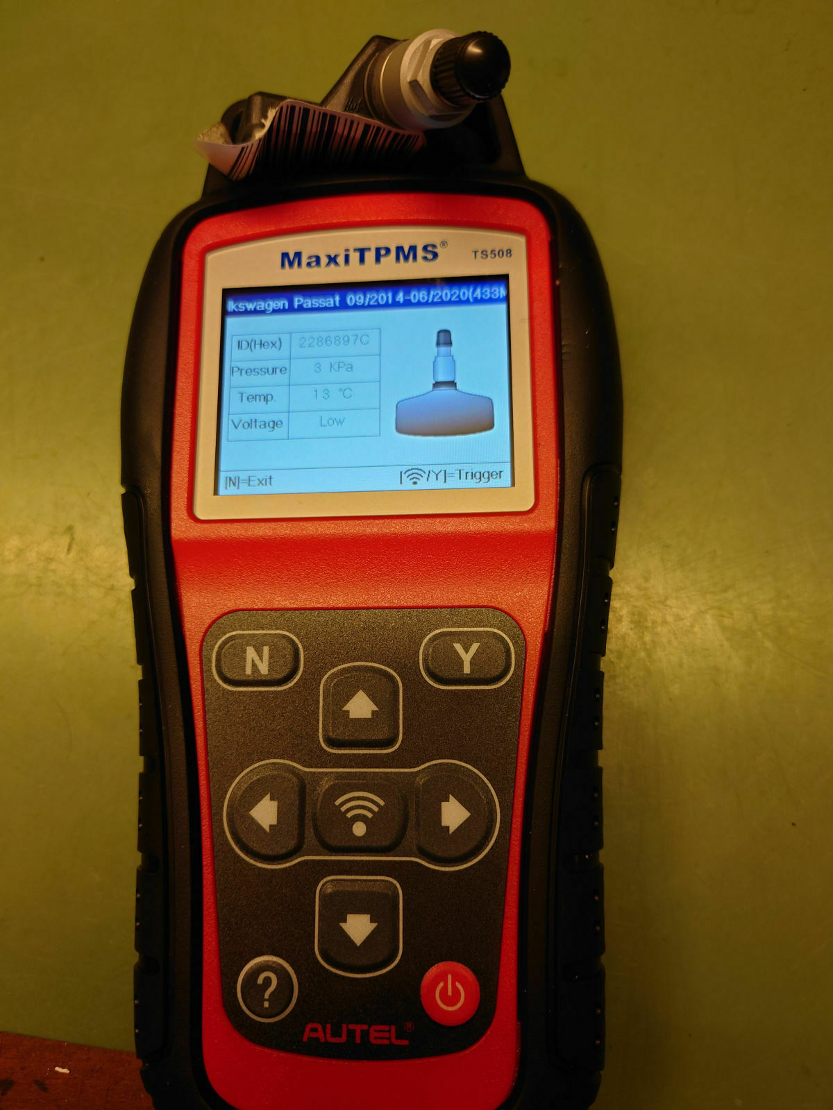 VW Golf 7 Facelift - RDKS-Sensoren