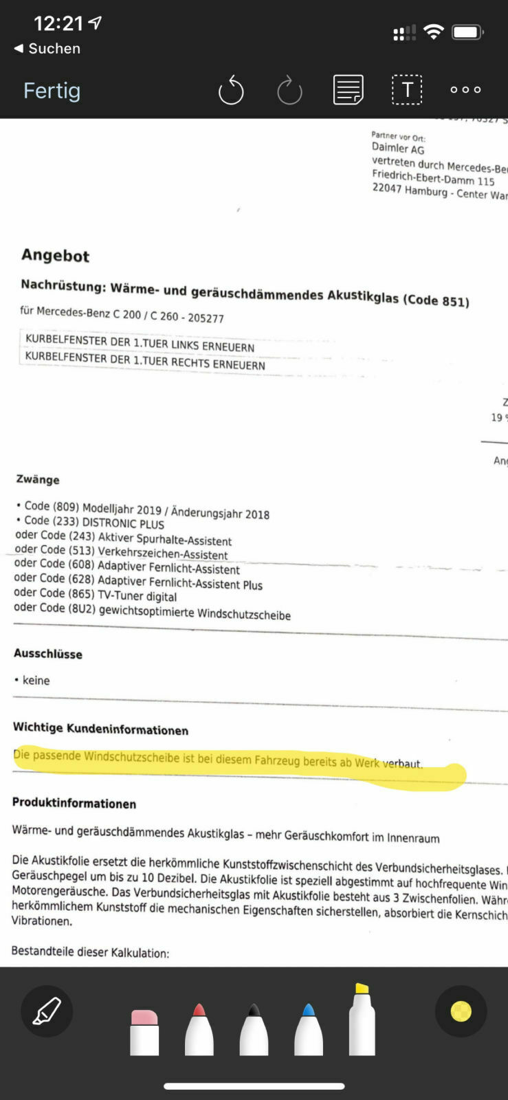 S205 Windgeräusche Fronttüren!