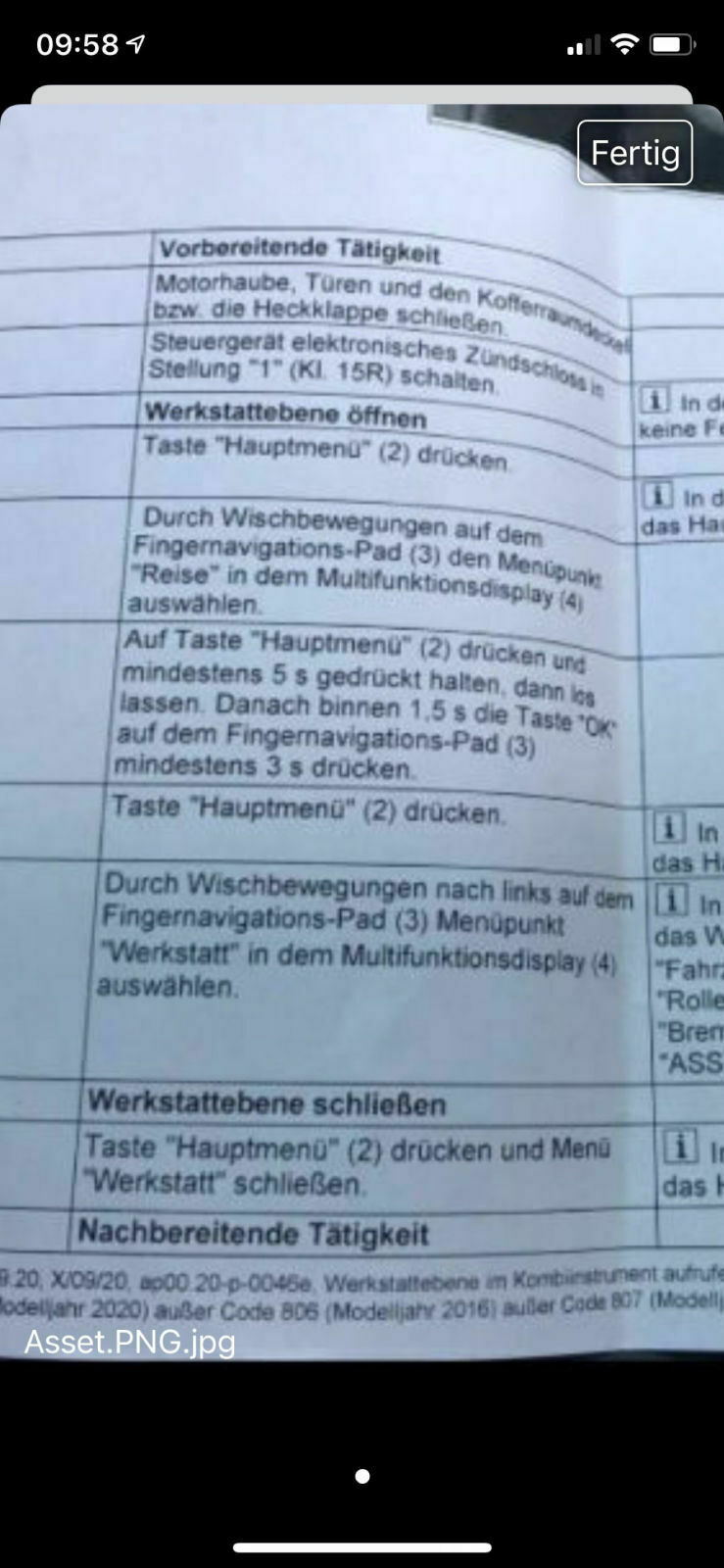 Feststellbremse zurückstellen MOPF?