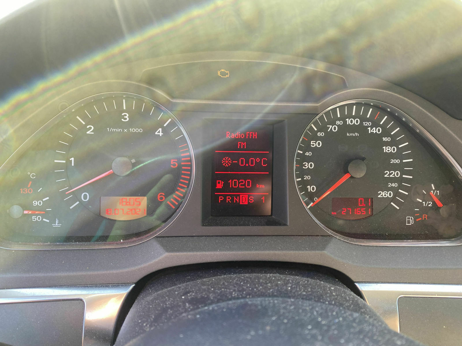 Kombiinstrument und Drosselklappensteuerung Fehlfunktion P1545