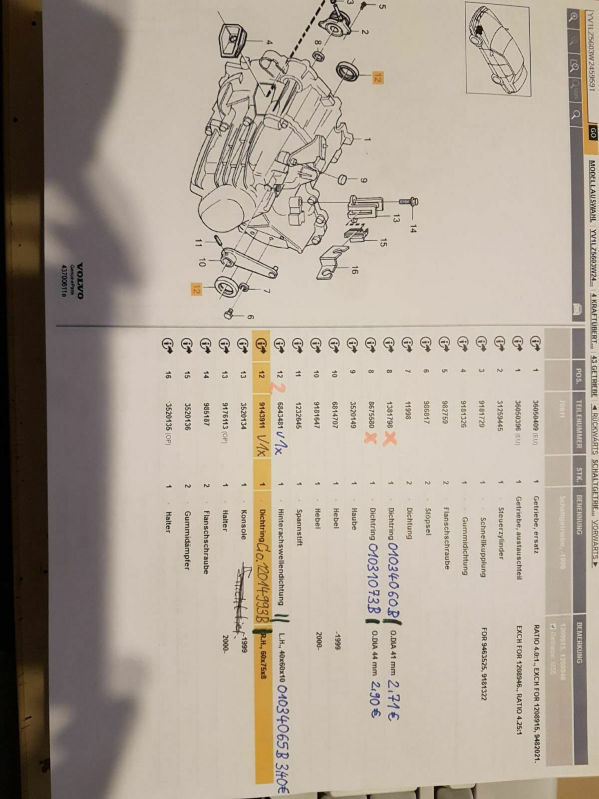 V70 AWD Das Hülsenthema oder wie es Fwd wurde