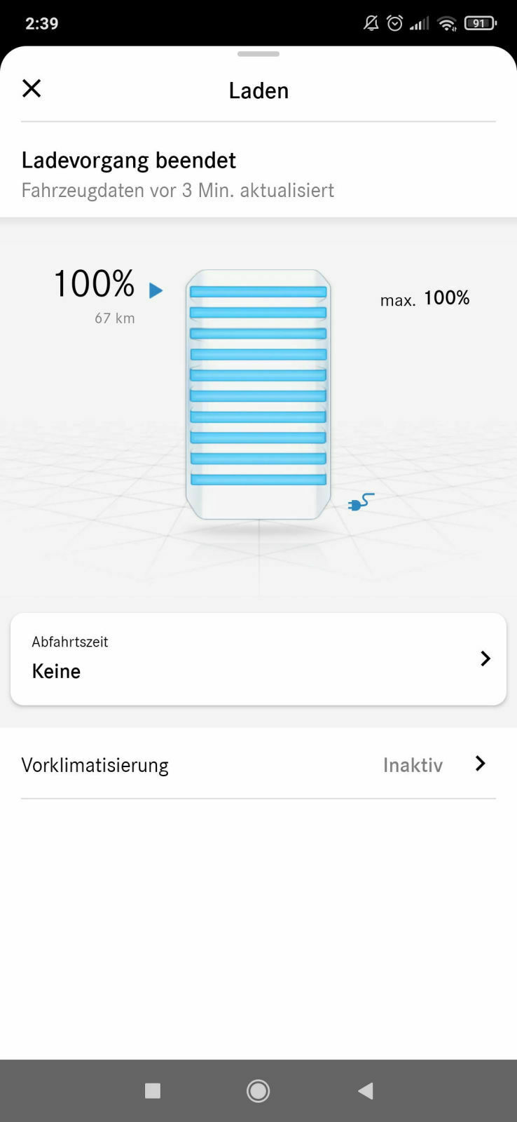 Cla 250e - elektrische Reichweite begrenzt auf 50 km?