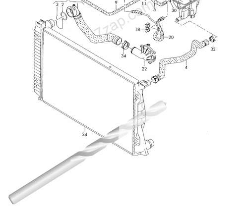 Durchbohren von vorne