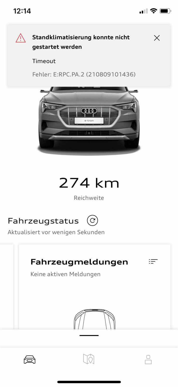 MyAudi App/Audi Connect Fehlermeldungen & Probleme