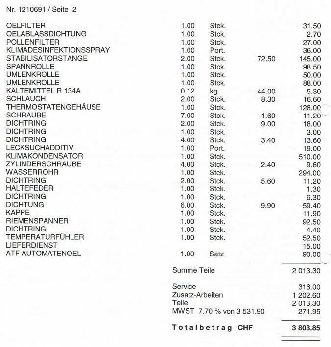 Kühlmittelverlust Audi A6 3.0 TFSI?