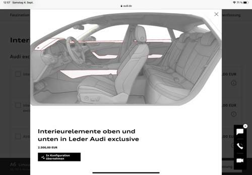 Zweifarbiger Innenraum