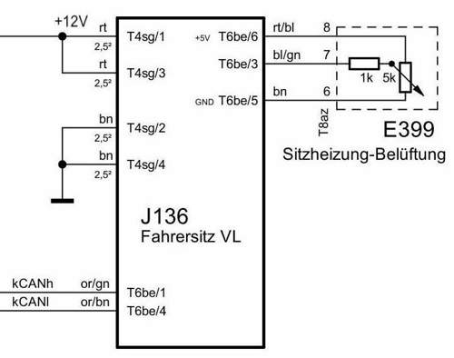 Sitz-Stromversorgung-Heizung-Lüftung-Pot