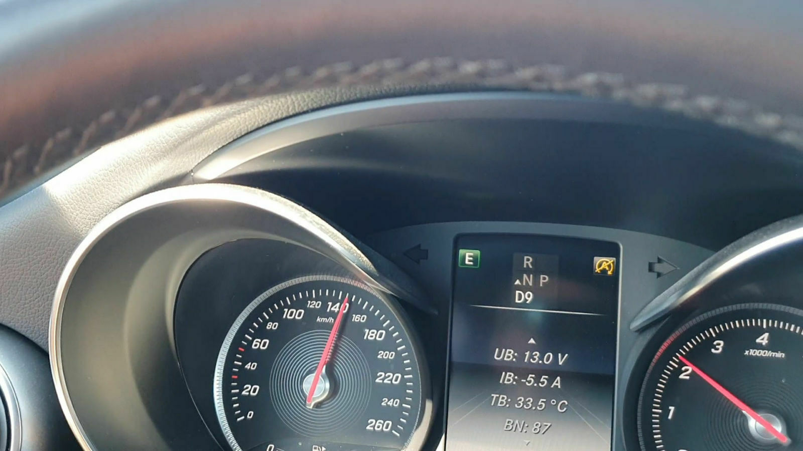 Startstop S205 T-Modell Anzeigewerte Werkstattmenü