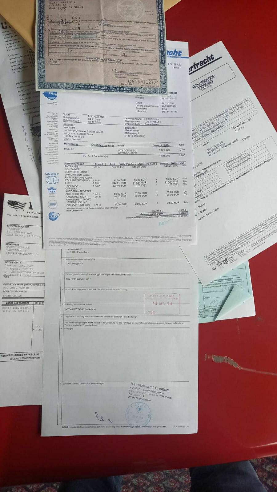 Dodge Charger 1973 Motorkennung entschlüsseln