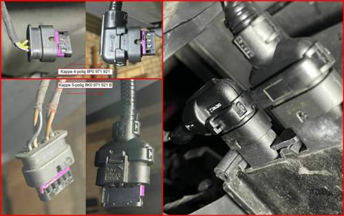 Verkabelung Gestenheckklappe