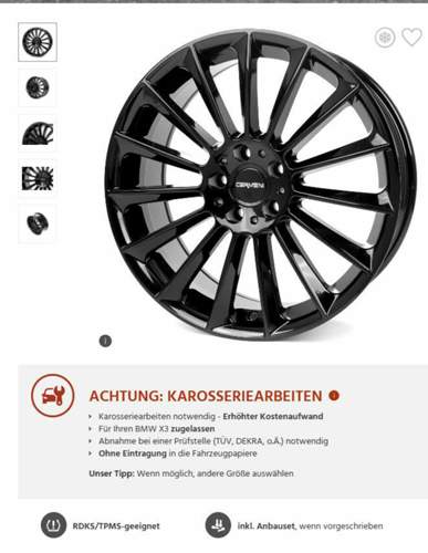 Carmani Fritz 17 20"