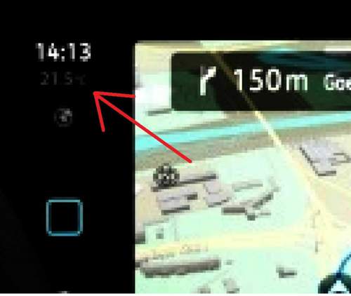 Neue temperaturanzeige