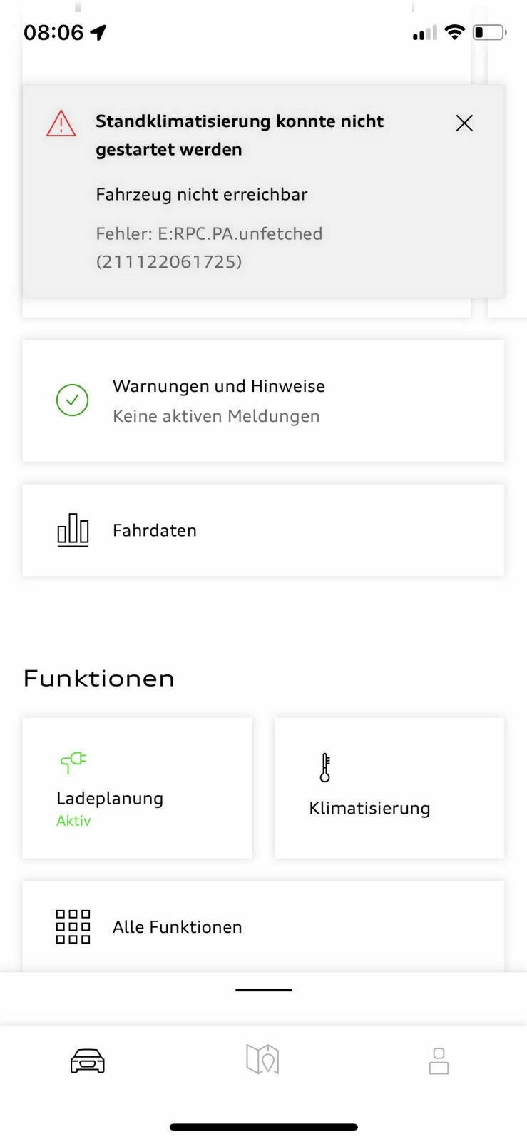 MyAudi funktioniert nicht Probleme mit App MMI Anmeldung