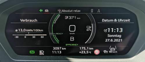 Audi Q4 40 e-tron Verbrauch und Reichw.