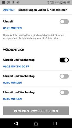 Freigabe des gewählten Zeitraumes
