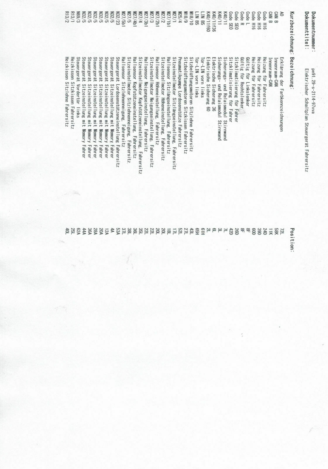 Steuergerät Sitzheizung