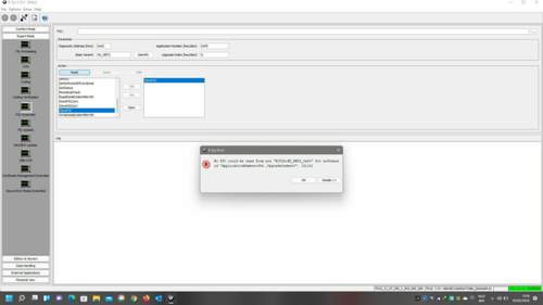 Picture of the error