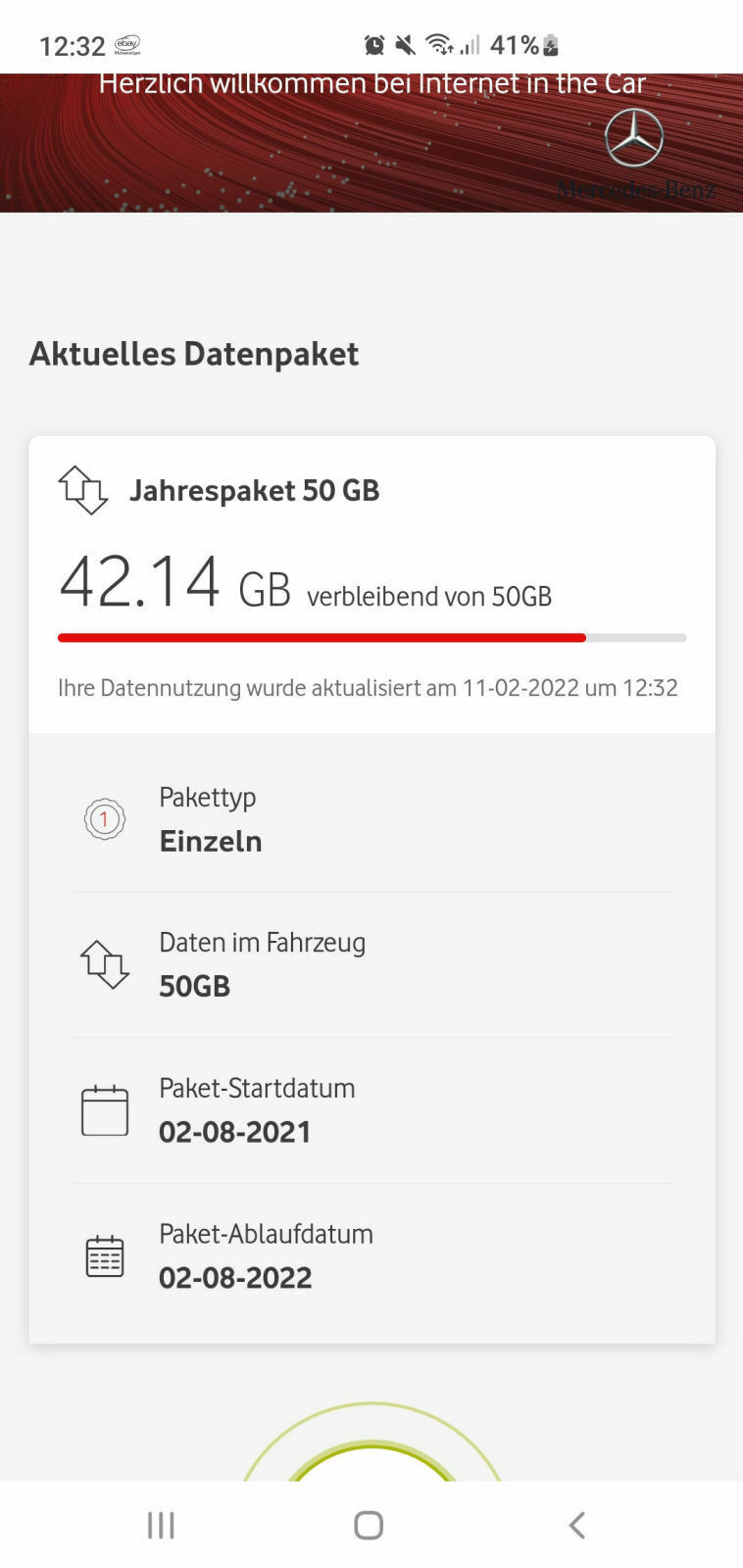 Vodafone-Dienst (Internet in the Car) / Ausfälle + sonstige Probleme