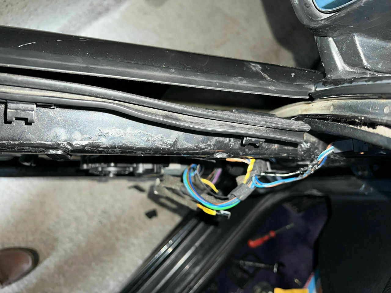 Fensterführung (Dichtung) Fahrertür tauschen