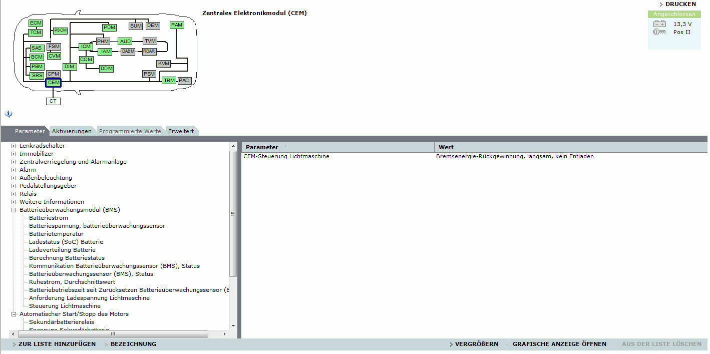 Flackerndes Tacho und Radio/Navi hängt