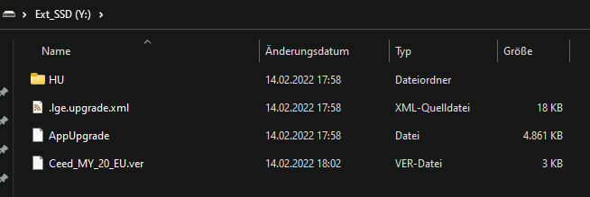 Navi Update für 10,25" Modelle vom Jan. 2022