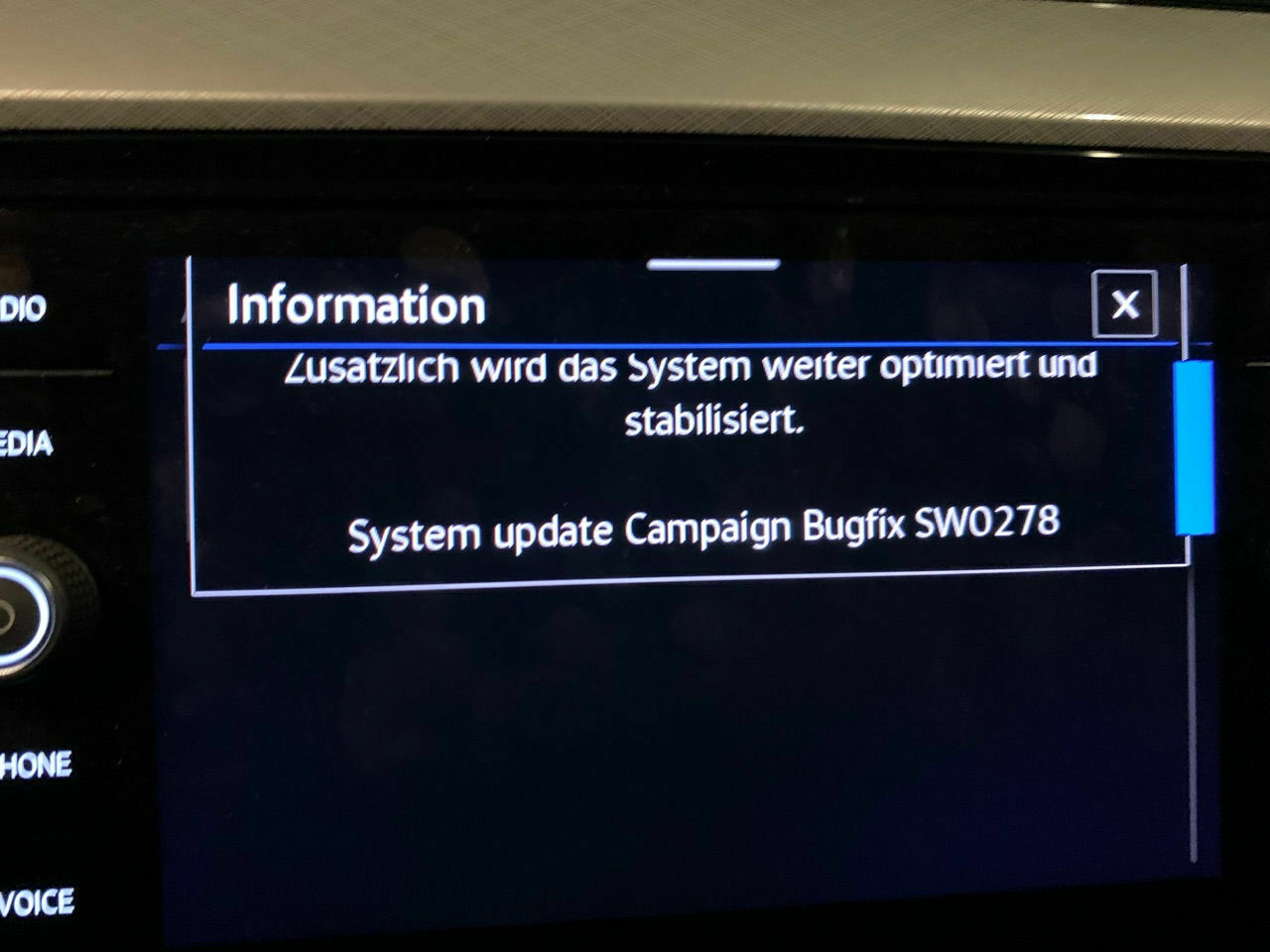 MIB 3 MJ20/21 Update 0278 alle FIN freigegeben!