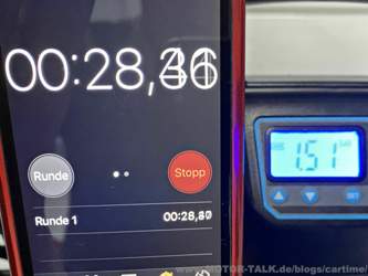 in 0:28 auf 1,5 bar