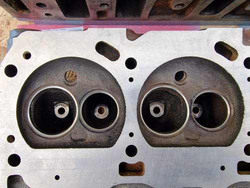 Neu eingeschliffener Ventilsitz