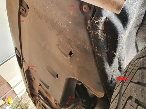 Verkleidung von unten