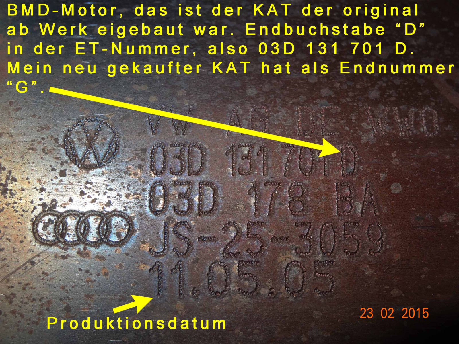 VW Fox 1.2 L 40 KW Ventilschaden reparieren