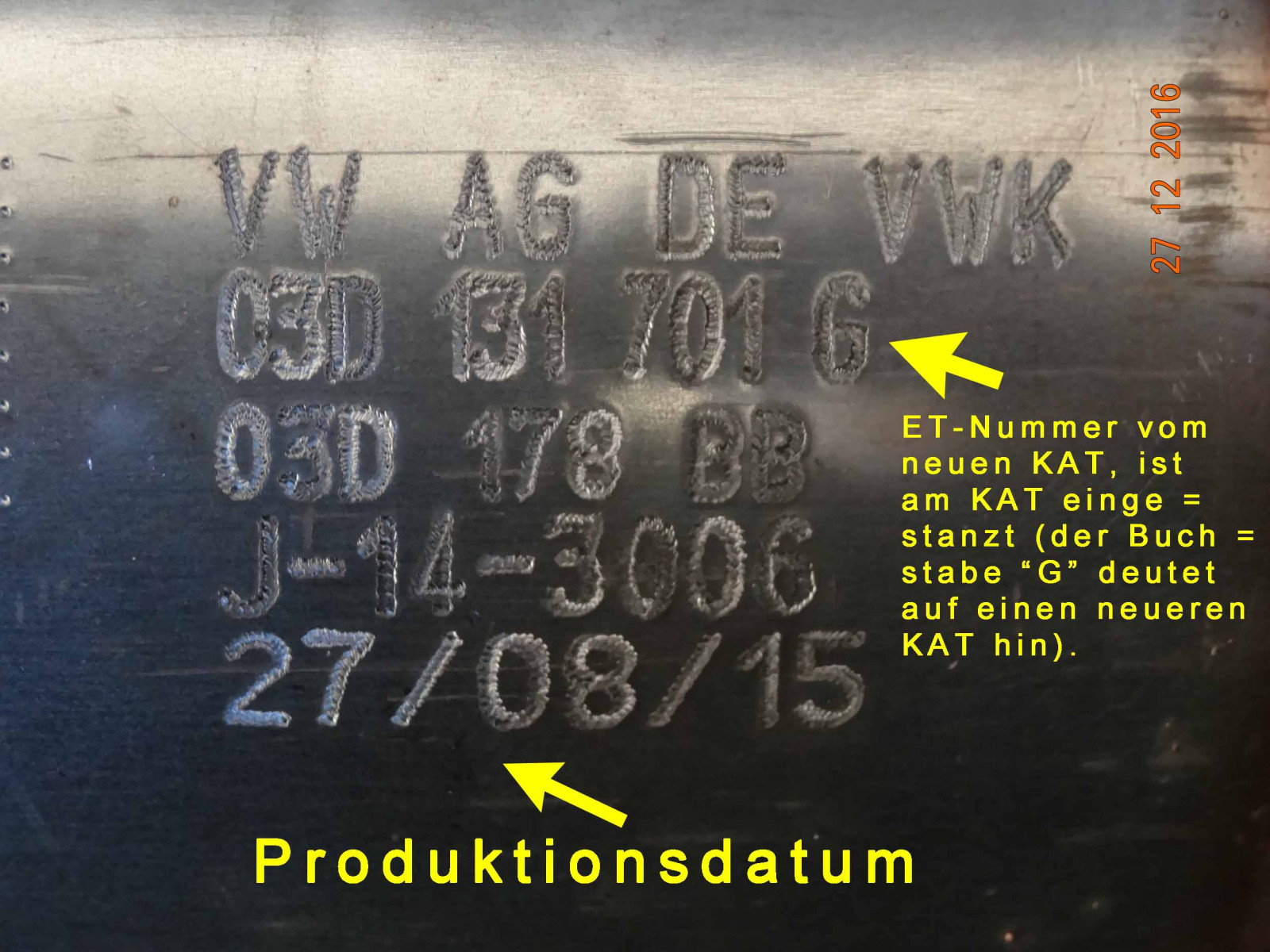 VW Fox 1.2 L 40 KW Ventilschaden reparieren