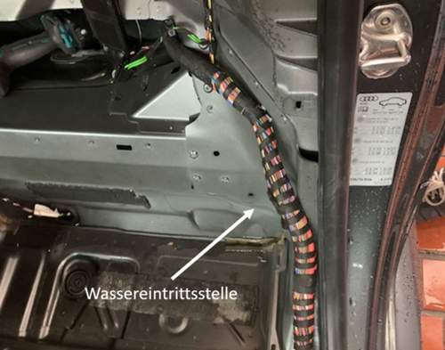 Wassereintrittsstelle