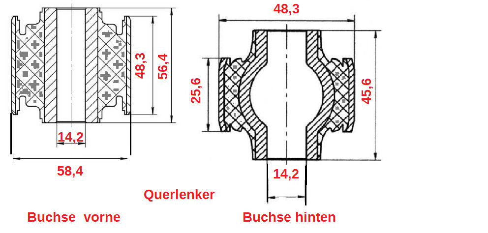 Omega B - Querlenker-Einbau vorne