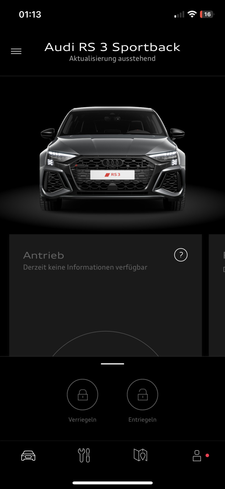 Probleme mit myAudi Verbindung zum Fahrzeug