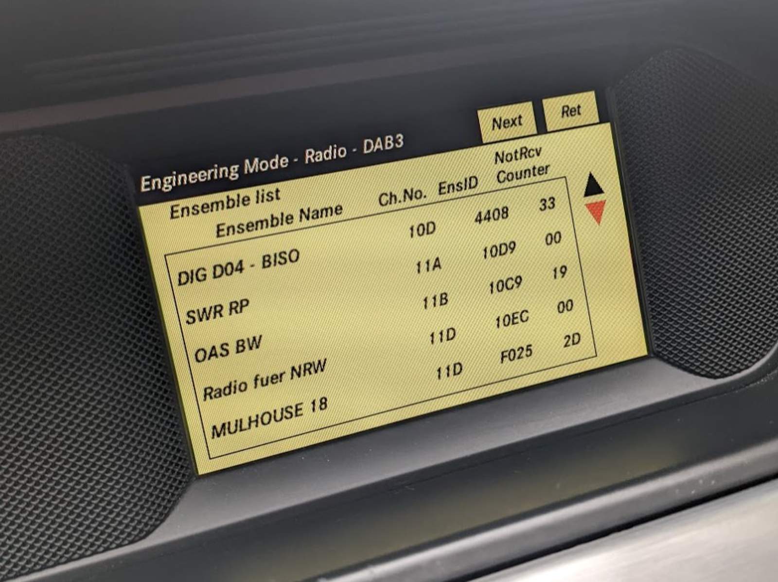 S204dabradioliste Original DAB+ im W204 Mopf nachrüsten V6