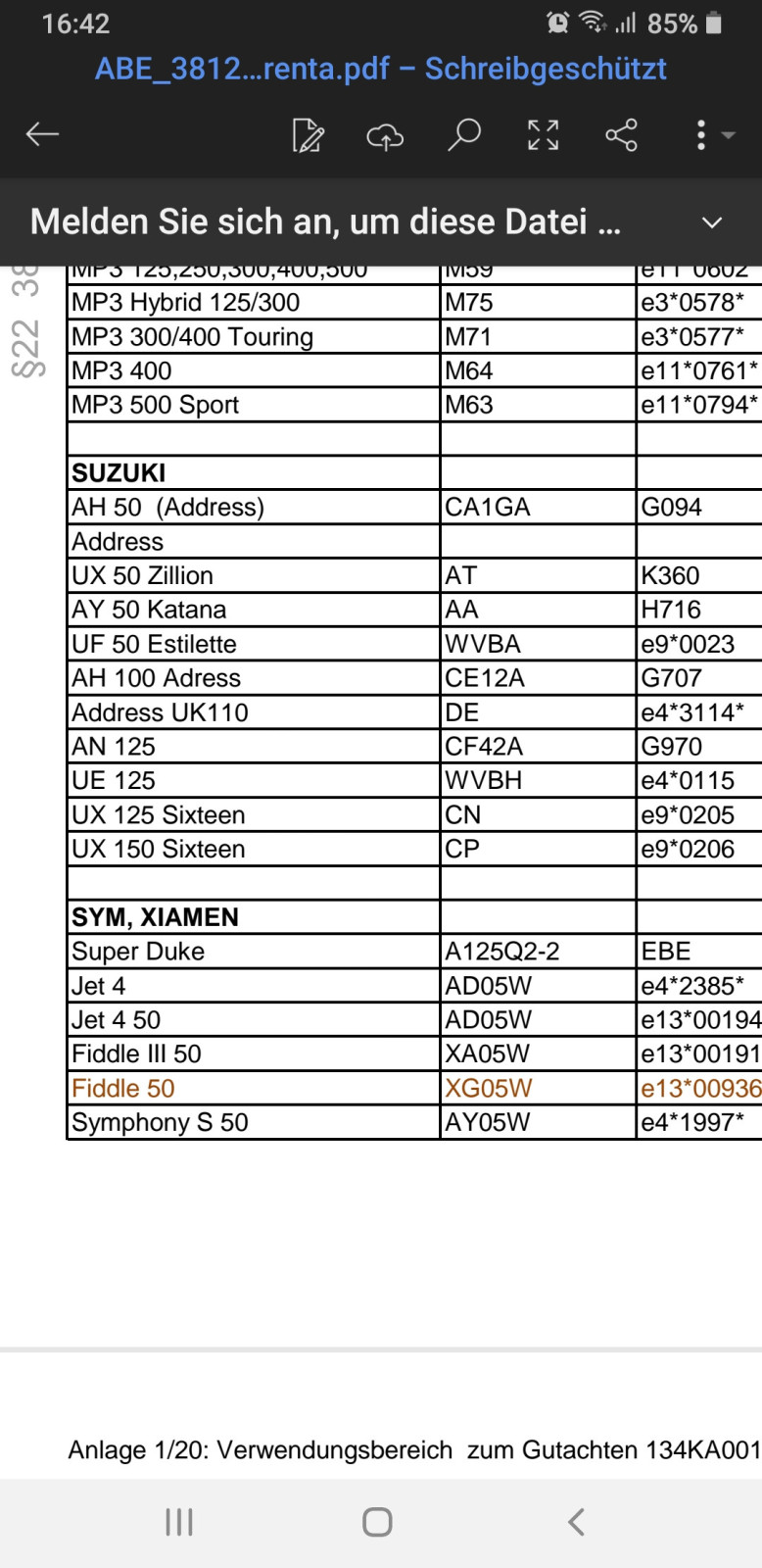Windschild SYM Fiddle 125 Euro 5 2021