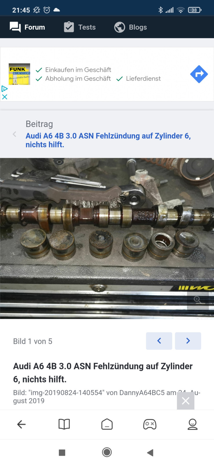 Geräusche im Motorbereich 3.0 ASN